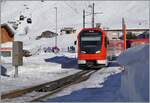 Two MGB  Orion  trains, led by ABeh 8/12 310, arrive in Andermatt. The train is running as R 45 839 from Disentis (departure at 13:14) to Andermatt (arriving at 14:22).
January 21, 2025 Two MGB  Orion  trains, led by ABeh 8/12 310, arrive in Andermatt. The train is running as R 45 839 from Disentis (departure at 13:14) to Andermatt (arriving at 14:22).
January 21, 2025