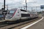 TGV Lyria 4410 quits Dijon on 2 June 2014 with a service to Zürich HB via Mulhouse and Basel SBB. TGV Lyria 4410 quits Dijon on 2 June 2014 with a service to Zürich HB via Mulhouse and Basel SBB.