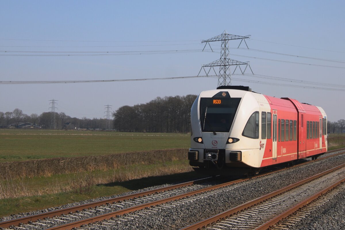 Arriva 255 'HARM EDENS' calls at Hemmen-Dodewaard on 19 March 2025.