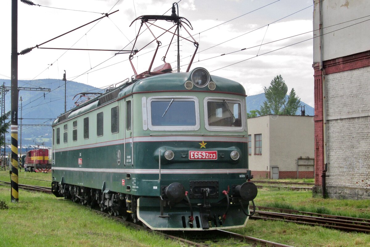 ES 669-2133 stands at Vrutky works during an Open Weekend on 30 May 2015.