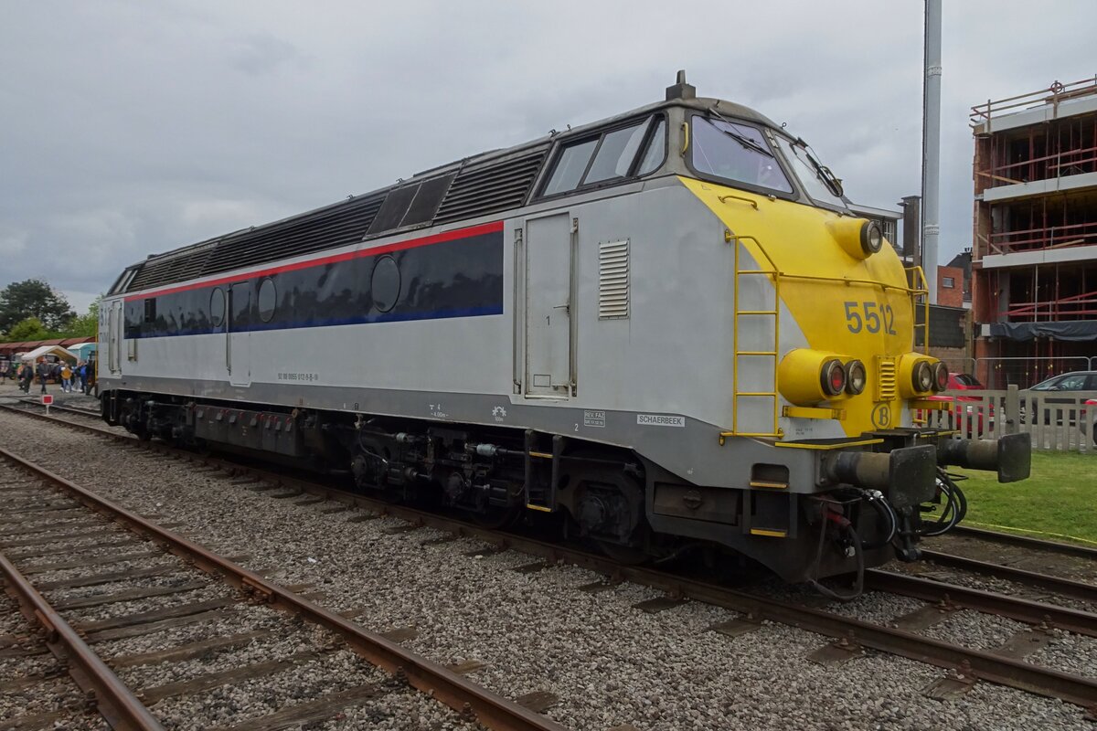 Ex-NMBS 5512 stands on 6 May 2023 as guest in maldegem during the Steam Weekend of the SCM.