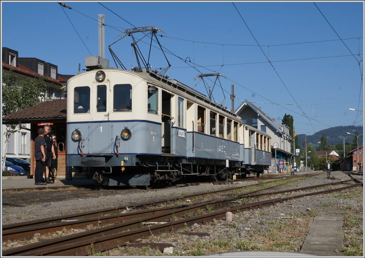  Le Chablais en fête  at the Blonay Chamby train. The well-maintained ASD BCFe 4/4 N° 1 with his C 35 in Blonay. 

September 10, 2023
