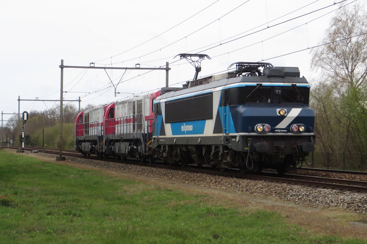 On 5 April 2019 RailPromo 101001 (ex NS 1781) hauls two G2000s of IRP through ALverna. In 2021 RailPromo went bankrupt after which Dinner Train B.V. entered the fray of RP's  core business of dinner train haulage in the Netherlands. COVID and even more the smallness of that niche took out Dinner Train B.V. in 2024 amidst much scnadal of non-paid salaries and customers' money 'disappearing' without refund after they bought a trip on the train that never was given.