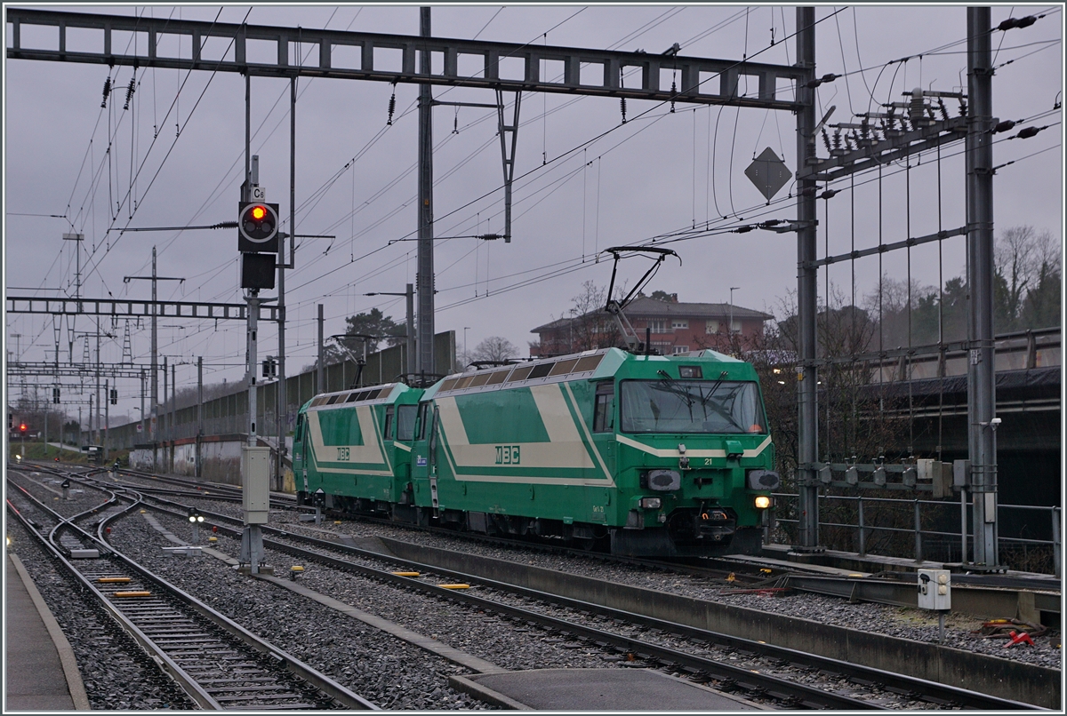 The BAM MBC Ge 4/4 21 and 22 in Moreges.

22.02.2024