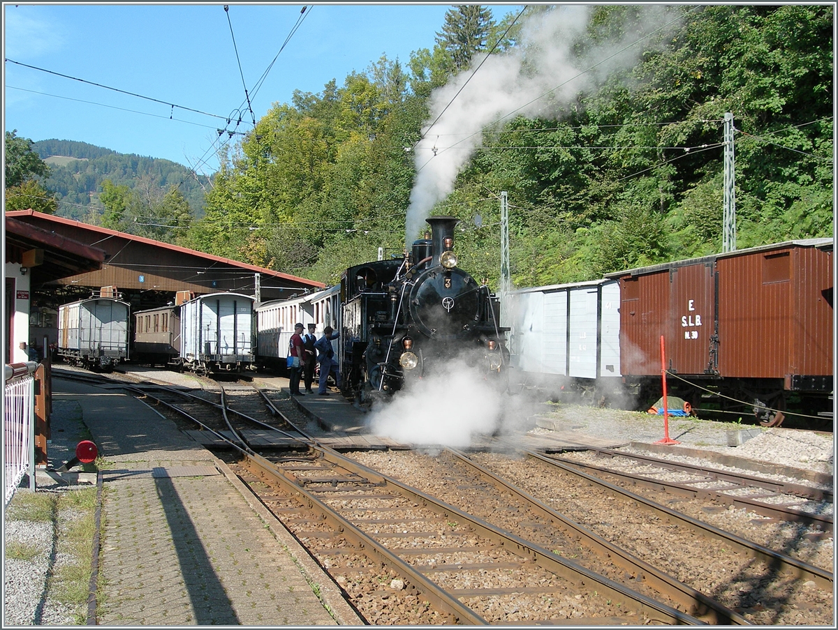 The BFD HG 3/4 N° 3 has arrived in Chaulin and is immediately heading to locomotive treatment to replenish its supplies. 

Sept. 21, 2024