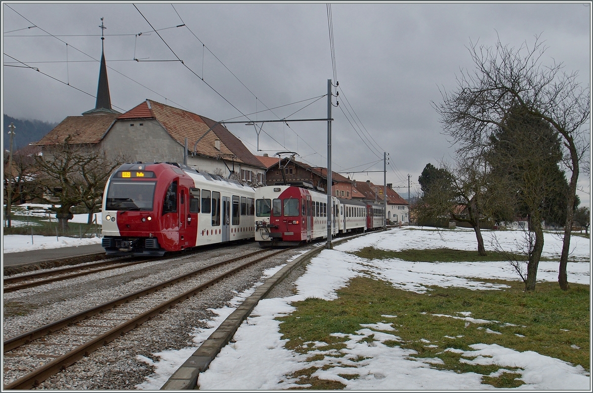 TPF local Trains in Semsales.
29.01.2016