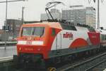 DB advertiser 120 112 stands in Essen Hbf on 11 May 2012.