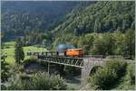 The Bregenzer Wald Bahn (ex) ÖBB 2095.13 is traveling with its morning train from Bezau to Schwarzenberg.