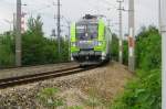 BB 1116 142 in CAT-scheme turns at Schwechat, 28 May 2012.