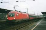 Scanned picture of 1116 059 passing through Kln Deutz on 1 February 2000.