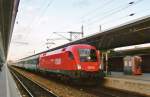 ÖBB 1116 260 calls at Wien-Meidling with an FS overnight service on 28 May 2012.