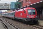 ÖBB 1116 141 stands in Klagenfurt Hbf with a short IC to Villach on 15 September, the day when all major railway arteries collapsed under the consequences of massive storm BORIS with direct damages and massive floodongs.