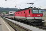 On 31 May 2015 ÖBB 1144 222 calls at Leoben.