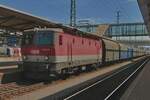 ÖBB 1144 059 hauls a PKP coal train through Wiener Neustadt Hbf on 31 May 2015.