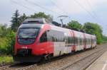 ÖBB 4124 015 leaves Silberwald on 28 May 2012. Class 4124 isa two-system version of 4024.