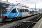 S-Bahn liveried 4024 120 calls at Leoben on 31 May 2015.