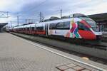 ÖBB 4024 113 stands at Villach Hbf on 15 September 2024 but won't see action all to soon because on that very day, one after the other, all Austrian main erailway lines were cut due to stoem damage and floodings.