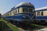 Former ÖBB Blauer Blitz (Blue Flash) 5145.01 stands in the Heizhaus Strasshof on 21 May 2023.