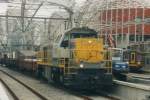 NMBS 7766 during constuction work at Leuven Centraal on 22 May 2002.