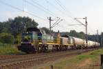 LINEAS 7784 enters Venlo with a atnk train on 22 August 2018.