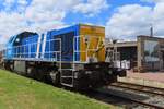 The first heavily modernised Diesel loco Class 77-78 of Infrabel, 7793, shiows herself at Baasrode Noord on 6 July 2024.