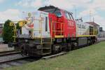 TUC Rail/InfraBel 7800 stands at Baasrode Noord as part of an exhibition on 6 July 2024 during the  Scheldeland in Stoom  Weekend.