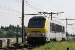 Light-running NMBS 1323 at Antwerpen-Noorderdokken on 29 August 2013.