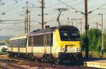 NMBS 1330 with CFL peak hour train at Bettembourg on 25 July 2000.