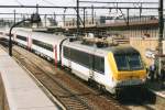 NMBS 1336 with IC to Oostende leaves Antwerpen Berchem on 16 May 2002.