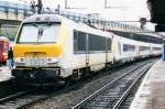 Scanmned picture of NMBS 1307 in Lige Guillemins on 10 September 1999.