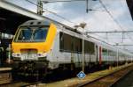 History: NMBS 1343 with IC O to Knokke stands at Maastricht in the Netherlands on 13 March 2010. 