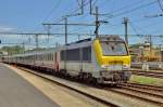 On 22 May 2014 NMBS 1347 passes Brugge Centraal.