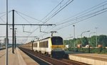 Metz-bound coal train with 1320 speeds through Antwerpen-Luchtbal on 13 April 2006.