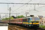 Scanned picture of NMBS 2106, calling at Gent St.Pieters on 16 May 2002.