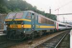 Frog's perspective of NMBS 2106 at Liege-Guillemins on 10 September 1999.