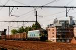 Scanned picture of NMBS 2355 passing through Antwerpen Dam on 15 May 2002. Both Reeks 23 and Antwerpen Dam have gone, as well as the year 2002...