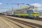 On 9 June 2015 NMBS 2708 leaves Gent Sint-Pieters for a service to Brugge.