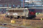 Certus -the Belgian daughter of Dutch railway engineering company Strukton- enters Roosendaal station on 23 February 2025 to pick up an overnight train.