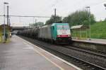 Antwerpen-Zuid was host to bad weather, rain and CoBRa 2829 plus tank wagon train on 30 May 2013. 

