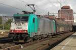 CoBRa 2820 hauls a Volvo-train through Amersfoort on 17 October 2014.