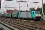 On 21 September 2016 a steel train with 2824 leading passes through Antwerpen-Berchem.