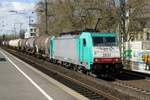 Tank train with 2837 passes Köln Süd on 30 March 2017.