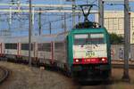 NMBS 2810 is about to call -and change direction- at Breda on 11 JUne 2025 with a fast train from Rotterdam to Brussels. NMBS 2810 is about to call -and change direction- at Breda on 11 JUne 2025 with a fast train from Rotterdam to Brussels.
