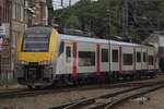NMBS Desiro 08 116 quits Lier with an L-Train to Hasselt on 14 July 2022.