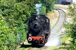 CFV3V  The 158 just outside the station of Treignes is going to change tracks.