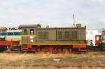 This ex-German Wehrmacht-loco type V 36 was in use with the Belgian armed forces until its retirement in 2009. Now it is property of preservation society PTF/TSP and is seen here at Saint-Ghislan on 12 September 2009.