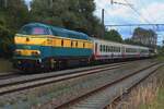 PFT-TSP 5519 banks a special train at Saint-Ghislain towards Blaton on 17 August 2024.