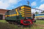 Ex-NMBS, now PFT-TSP: 8524 stands in the Retrotrain museum at Saint-Ghislain on 17 August 2024.