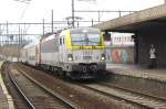 NMBS 1829 with IC at Antwerpen berchem on 13 February 2012.