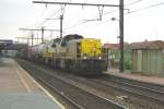 NMBS 7787 passes through Antwerpen-Noorderdokken on 23 February 2012.